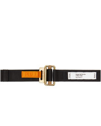 Heron Preston Black And Orange Tape Belt