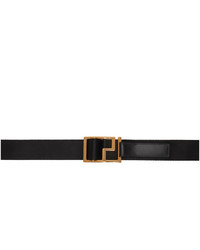 Versace Black Greca Belt