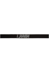 Lanvin Black Logo Belt