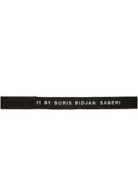 11 By Boris Bidjan Saberi Black Webbing Belt