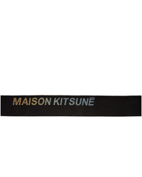 MAISON KITSUNÉ Black Webbing Belt