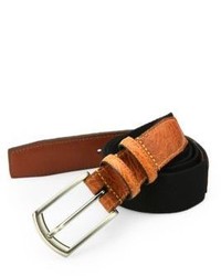Saks Fifth Avenue Collection Woven Cotton Belt