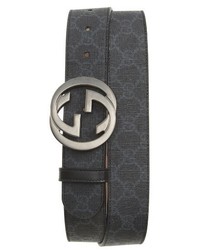 Gucci Interlocking G Buckle Supreme Canvas Belt