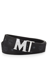 MCM M Buckle Monogram Belt Black