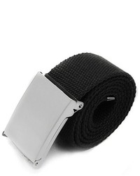 New Fashion Unisex Military Web Cotton Canvas Belt Metal Buckle