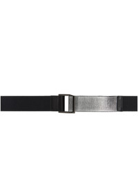 132 5. ISSEY MIYAKE Silver And Black Standard Belt