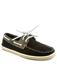 GBX 13414 Black Suede Boat Shoes