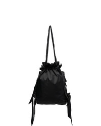 Simone Rocha Black Bow Detail Taffeta Shoulder Bag