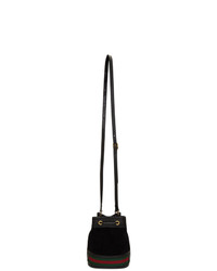 Gucci Black Mini Ophidia Bucket Bag