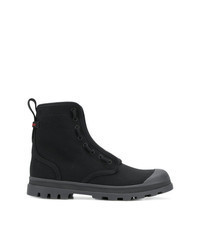Black Canvas Casual Boots