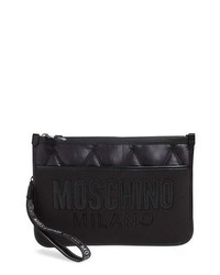 Moschino Quilted Nylon Clutch