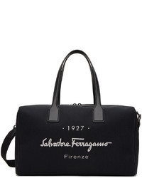 Ferragamo Black 1927 Signature Duffle Bag