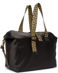 Versace Black Greca Travel Bag