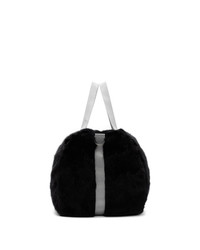 Landlord Black Large Faux Fur Duffle Bag
