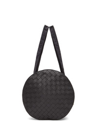 Bottega Veneta Black Round Pouch Duffle Bag