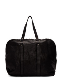 Guidi Black Small Weekender Duffle Bag