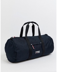 Tommy Jeans City Duffle Bag With Icon Stripe Detail In Black
