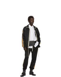 Gucci Black And Grey Gg Supreme Belt Bag
