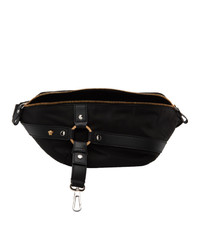 Versace Black Bondage Belt Bag