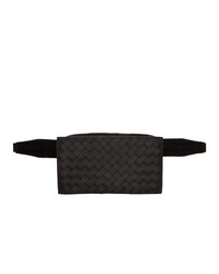 Bottega Veneta Black Intrecciato Packable Belt Bag
