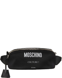 Moschino Black Logo Belt Bag
