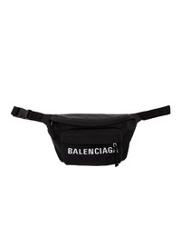 Balenciaga Black Logo Sport Belt Bag