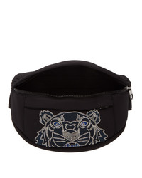 Kenzo Black Neoprene Tiger Bum Bag