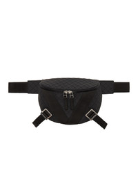 Bottega Veneta Black Rubber Belt Bag