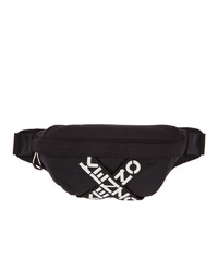 Kenzo Black Sport Logo Belt Bag