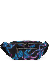 Valentino Garavani Blue Pink Neon Camou Belt Bag