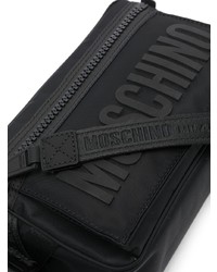 Moschino Logo Embossed Zipped Belt Bag