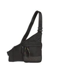 BOSS Magnified Recycled Nylon Crossbody Bag In Black At Nordstrom