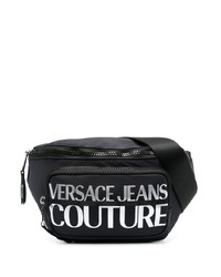 VERSACE JEANS COUTURE Metallic Logo Print Belt Bag