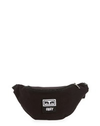 Obey Wasted Hip Bag In Black Twill At Nordstrom