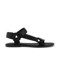 Vince Parks Leather And Canvas Sandals