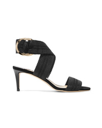 Jimmy Choo Bailey 65 Canvas And Leather Sandals