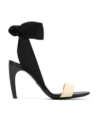 Proenza Schouler Canvas Rubber And Leather Sandals