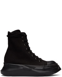 Rick Owens DRKSHDW Black Abstract High Sneakers