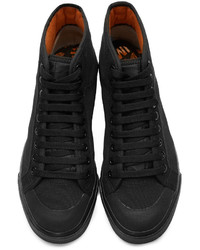 Raf Simons Black Adidas Originals Edition Spirit High Top Sneakers