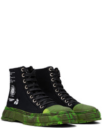 Viron Black Green 1982 High Sneakers