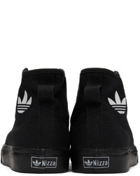 adidas Originals Black Nizza Hi Sneakers