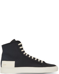 Common Projects Black Recycled Nylon Tournat High Sneakers