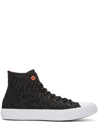 Converse Black Reflective Chuck Taylor All Star Ii High Top Sneakers