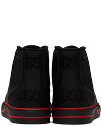 Gucci Black Tennis 1977 Off The Grid High Top Sneakers