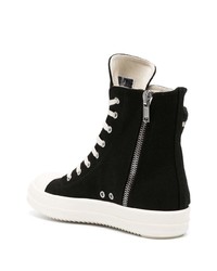 Rick Owens DRKSHDW Cargo Zipped Leather Sneakers