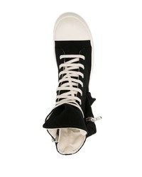 Rick Owens DRKSHDW Cargo Zipped Leather Sneakers