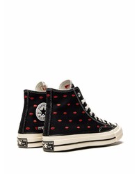 Converse Chuck 70 Embroidered Lips High Sneakers