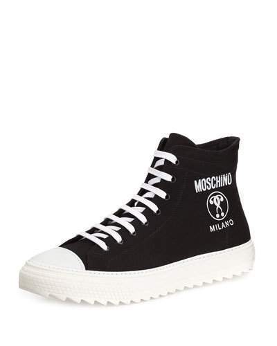 Moschino Double Question Mark High Top 