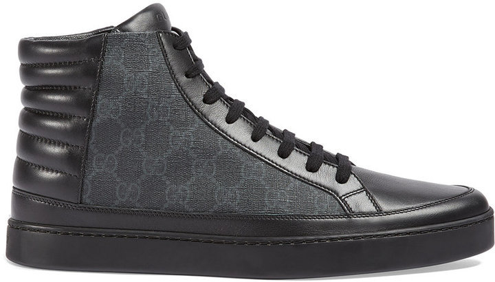 Gucci Gg Supreme High Top Sneaker, $580 
