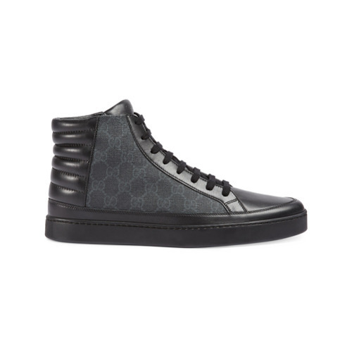 Gucci Gg Supreme High Top Sneakers, $533 | farfetch.com | Lookastic